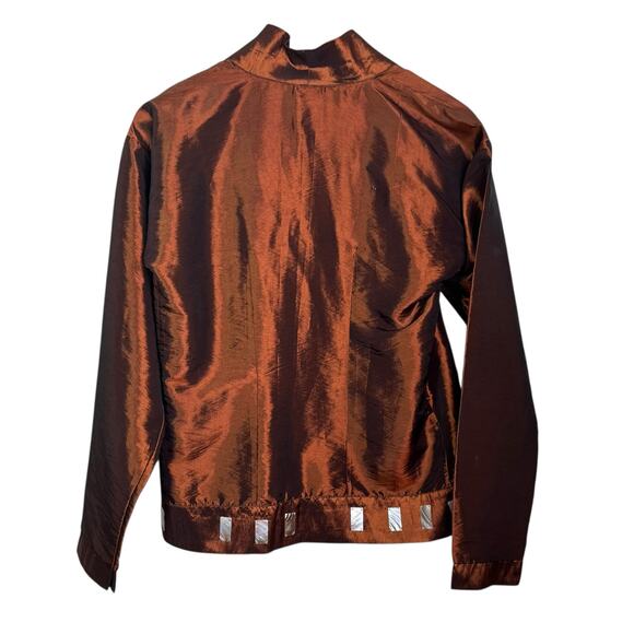 AuLac Designs Handmade in Vietnam 100% Silk Beaded Evening Jacket - Picture 5 of 11